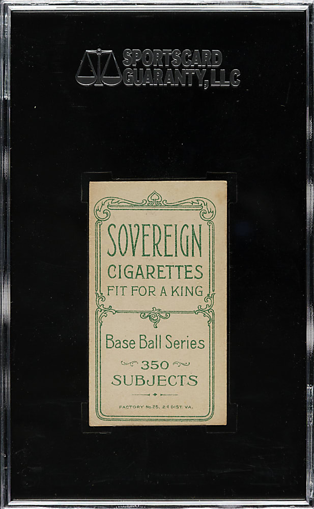 1909-1911 T206 White Border Dick Hoblitzell SGC VG/EX 50 - Sovereign 350 Back