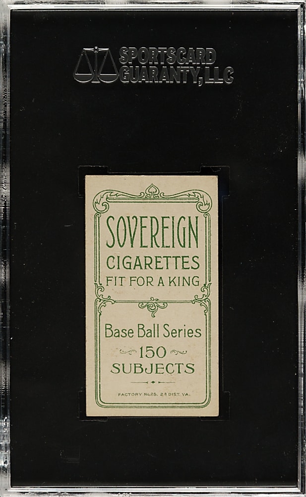 1909-1911 T206 White Border Lee Tannehill (L. Tannehill on Front) SGC VG/EX 50 - Sovereign 150 Back