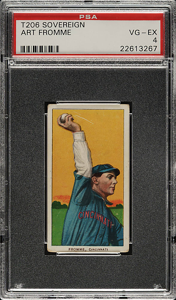 1909-1911 T206 White Border Art Fromme PSA VG-EX 4 - Sovereign 350 Back