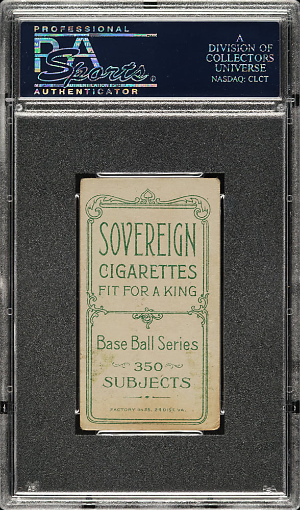 1909-1911 T206 White Border Art Fromme PSA VG-EX 4 - Sovereign 350 Back