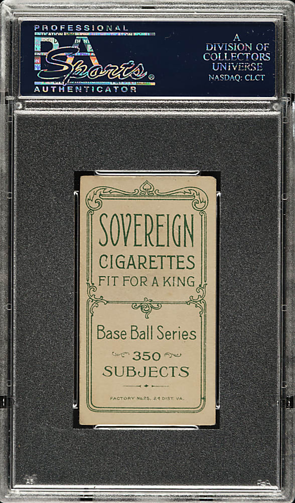 1909-1911 T206 White Border Lee Quillen PSA VG-EX 4 - Sovereign 350 Back