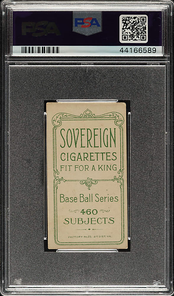 1909-1911 T206 White Border Rube Geyer PSA VG-EX 4 - Sovereign 460 Back