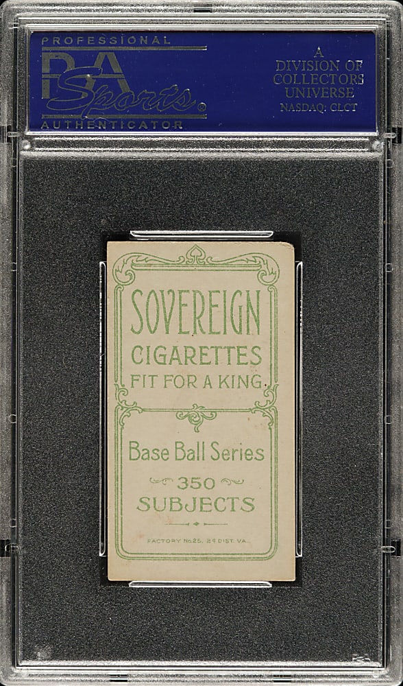 1909-1911 T206 White Border Danny Murphy Batting PSA VG-EX 4 - Sovereign 350 Back