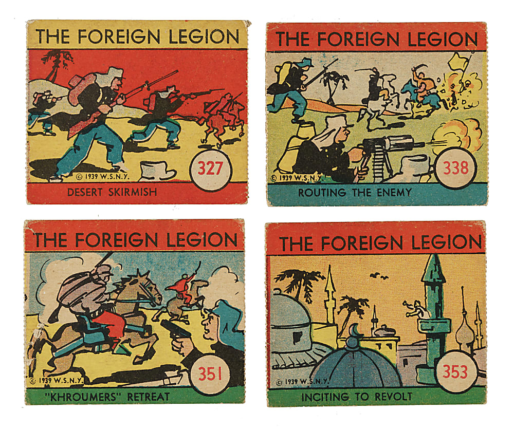 1939 R54 W.S. Corporation "The Foreign Legion" Near-Complete Set (47/48)