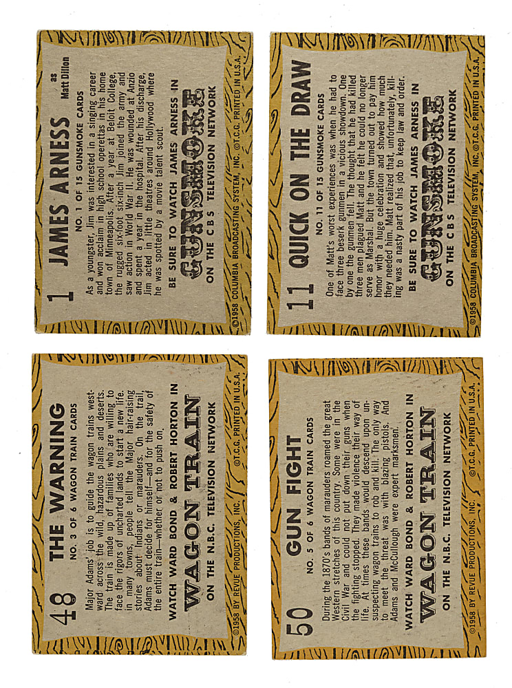 1958 Topps "TV Westerns" Complete Set (71)