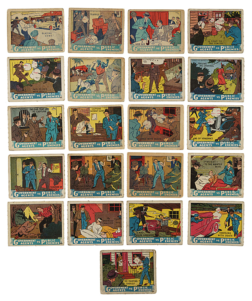 1936 R61 "Government Agents vs. Public Enemies" Complete Set (24)