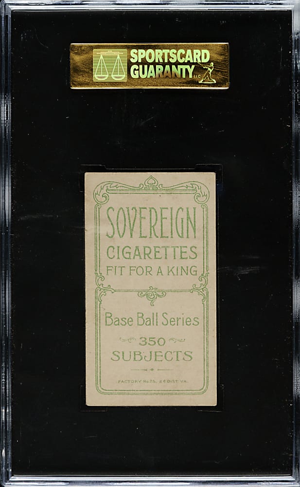 1909-1911 T206 White Border Hooks Wiltse Pitching SGC EX+ 70 - Sovereign 350 Back