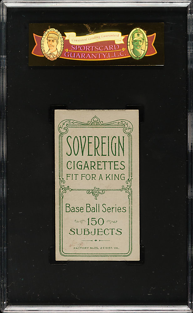 1909-1911 T206 White Border Neal Ball New York SGC EX+ 70 - Sovereign 150 Back