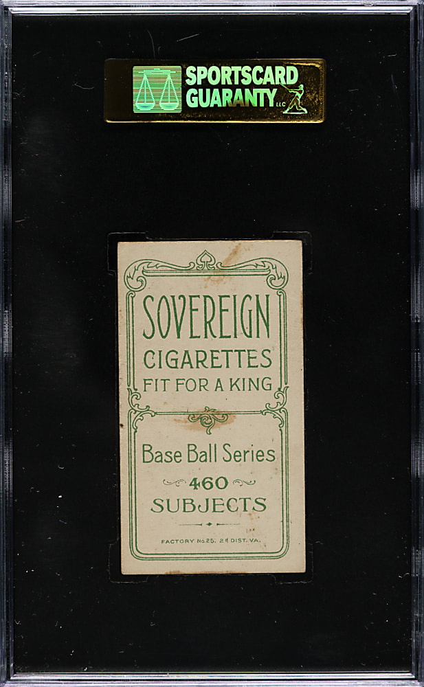 1909-1911 T206 White Border John Frill SGC EX 60 - Sovereign 460 Back