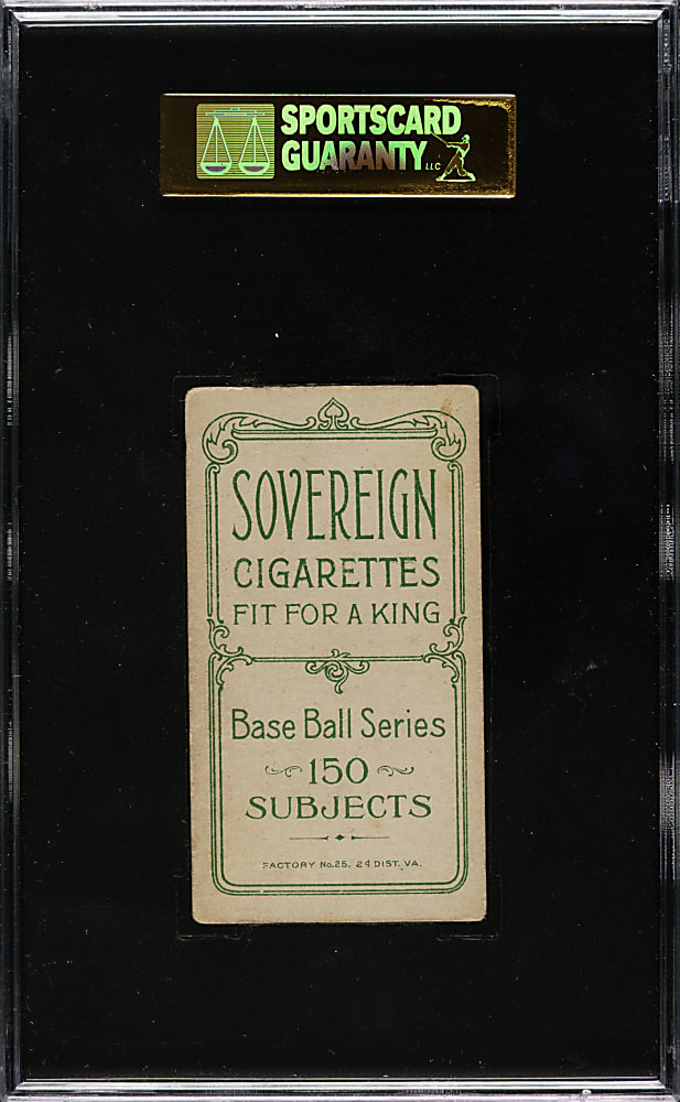 1909-1911 T206 White Border George Mullin Throwing SGC EX 60 - Sovereign 150 Back