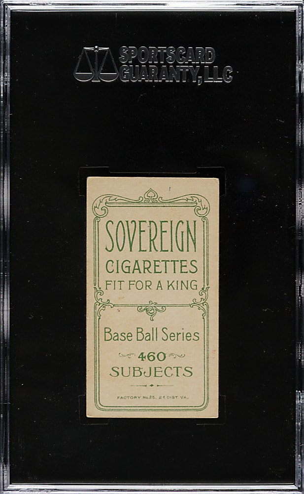 1909-1911 T206 White Border Tom Needham SGC EX 60 - Sovereign 460 Back