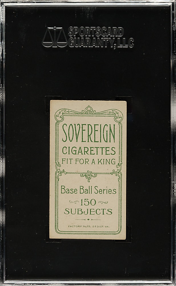1909-1911 T206 White Border Wildfire Schulte Front View SGC EX 60 - Sovereign 150 Back