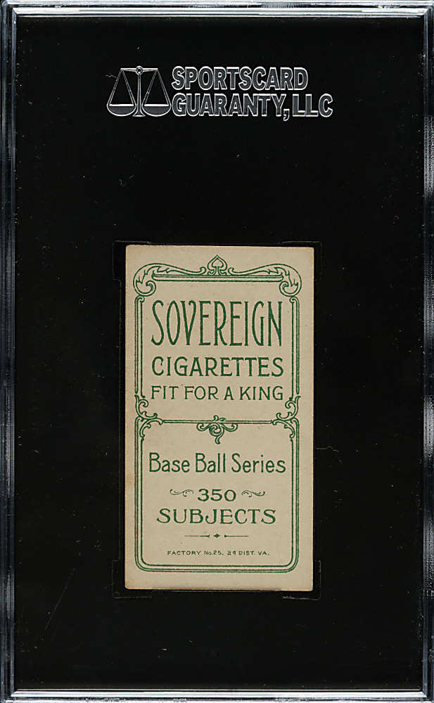 1909-1911 T206 White Border Red Dooin SGC EX 60 - Sovereign 350 Back