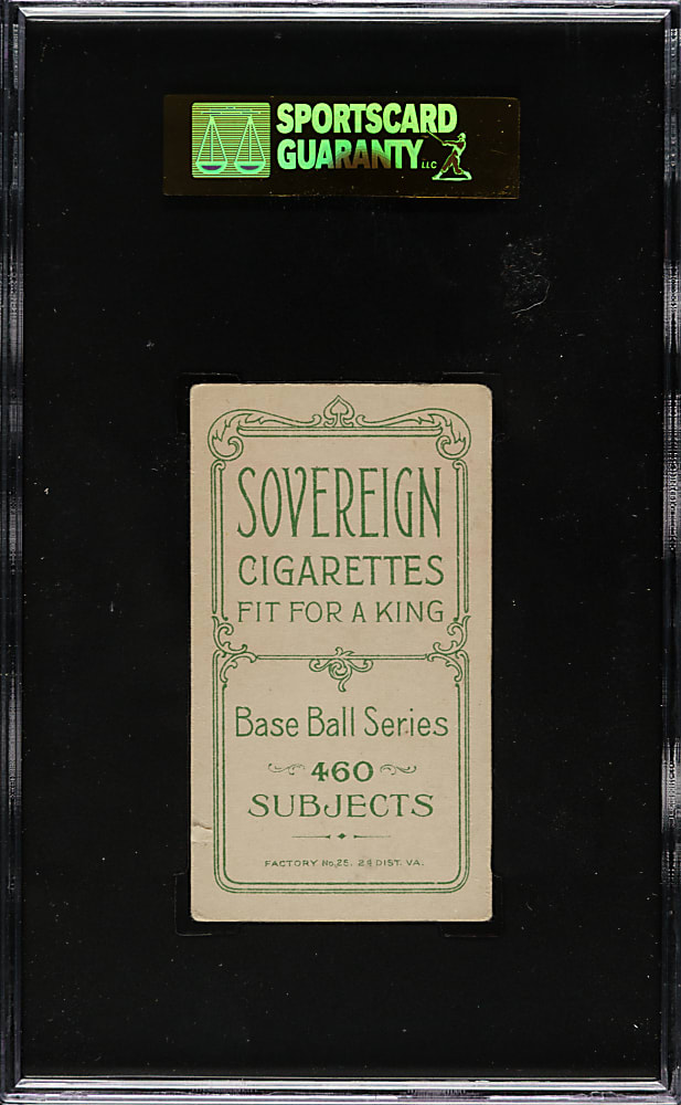 1909-1911 T206 White Border Admiral Schlei Portrait SGC EX 60 - Sovereign 460 Back