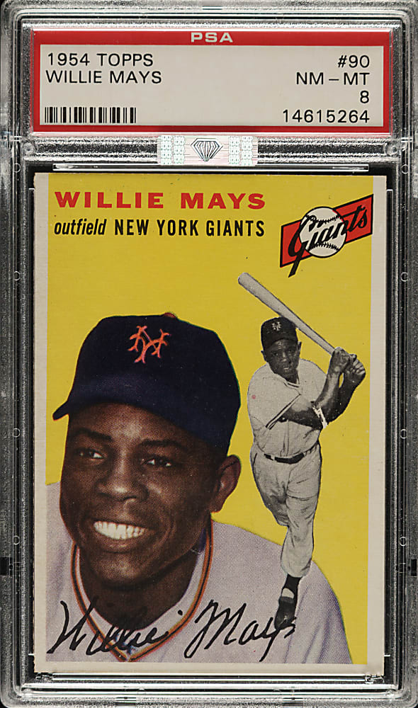 1954 Topps #90 Willie Mays PSA NM-MT 8 (MBA Silver Diamond)