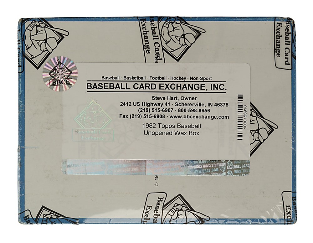 1982 Topps Unopened Wax Box (36 Packs) - BBCE