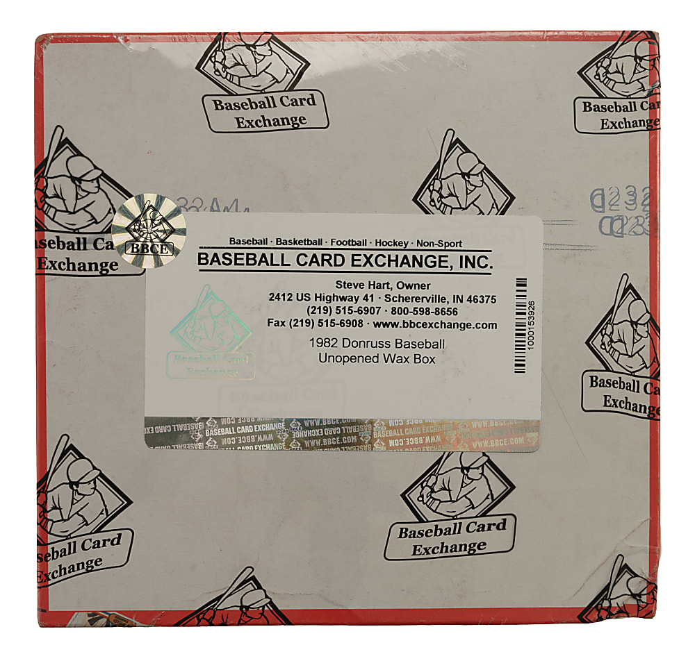 1982 Donruss Unopened Wax Box (36 Packs) - BBCE