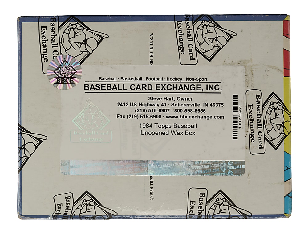 1984 Topps Unopened Wax Box (36 Packs) - BBCE