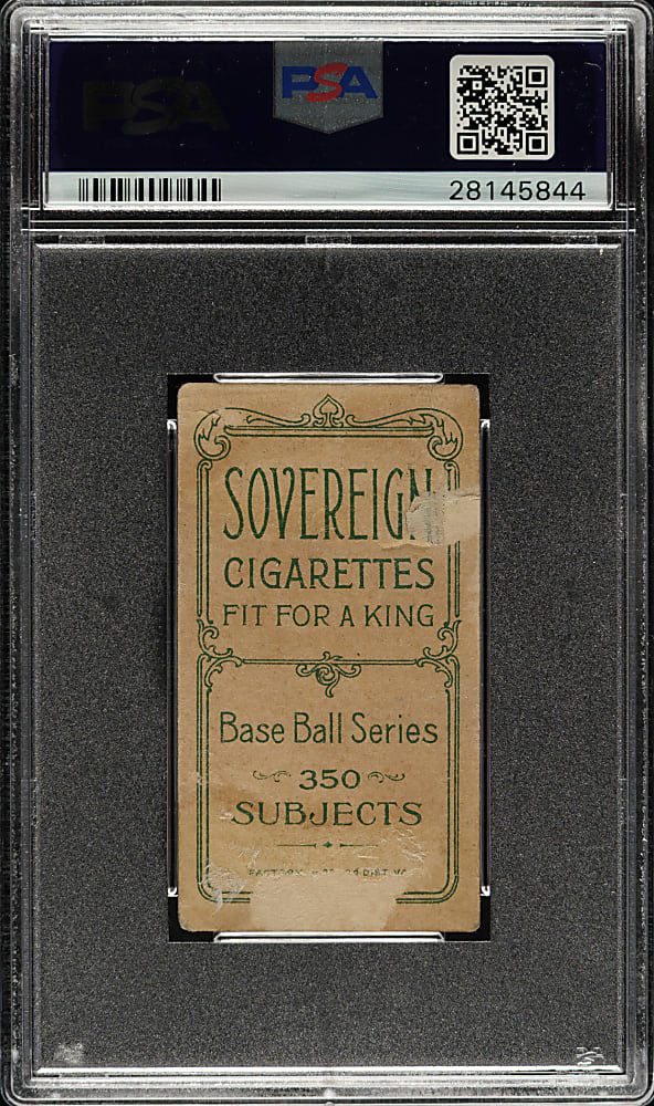 1909-1911 T206 White Border Fred Beck PSA POOR 1 - Sovereign 350 Back
