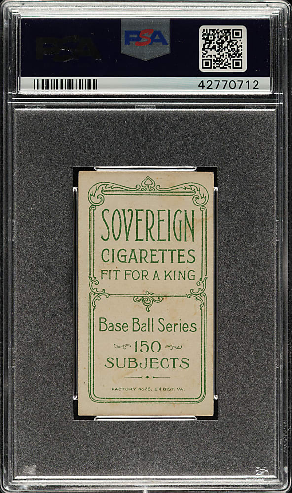 1909-1911 T206 White Border Ed Killian Pitching PSA EX+ 5.5 - Sovereign 150 Back