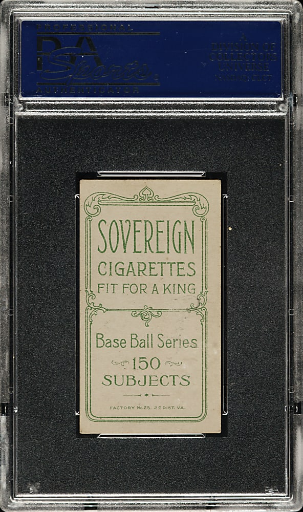 1909-1911 T206 White Border George Brown Chicago PSA EX 5 - Sovereign 150 Back