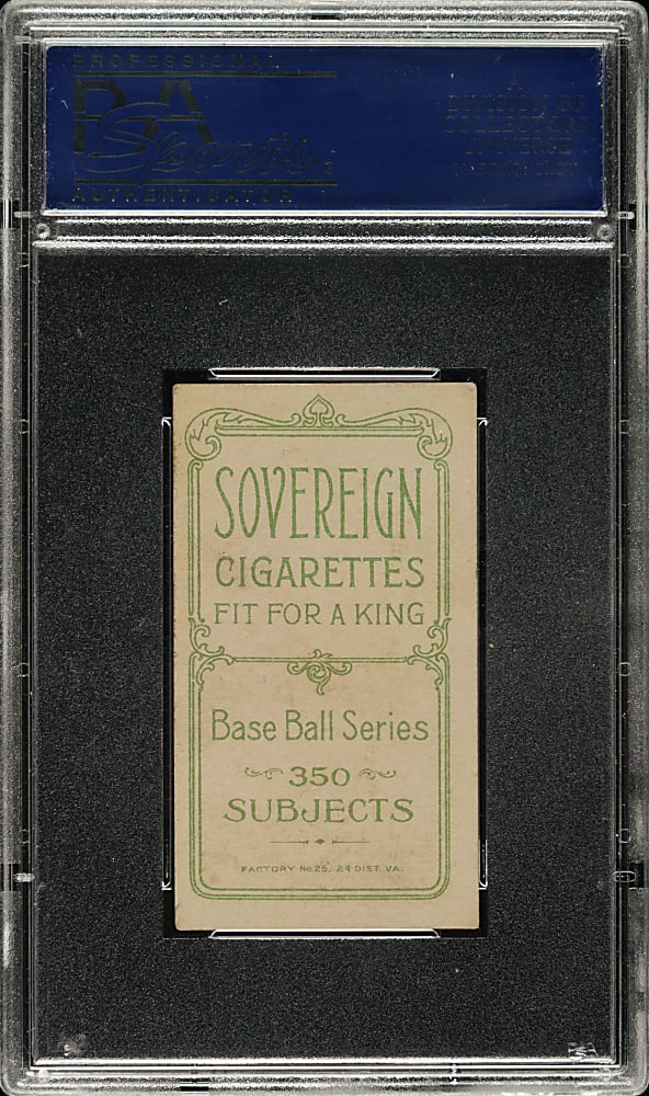 1909-1911 T206 White Border Doc White Pitching PSA EX 5 - Sovereign 350 Back