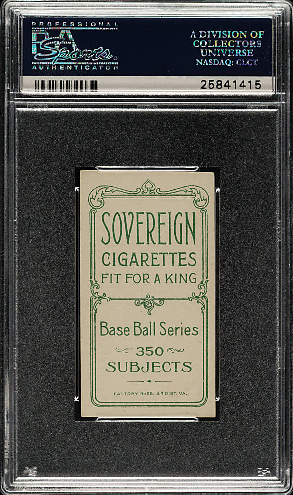 1909-1911 T206 White Border Doc White Portrait PSA EX 5 - Sovereign 350 Back - 1 of 2 - Highest Graded!