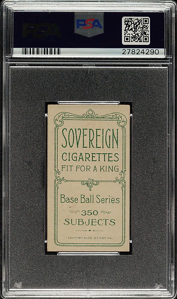 1909-1911 T206 White Border Jack Quinn PSA EX 5 - Sovereign 350 Back - 1 of 2 - Highest Graded!