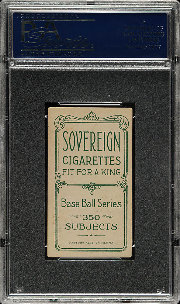 1909-1911 T206 White Border Rube Kisinger PSA EX 5 - Sovereign 350 Back - 1 of 2 - Highest Graded!