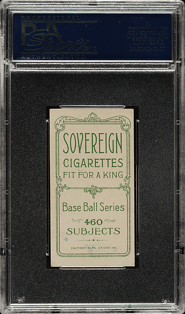 1909-1911 T206 White Border George Stovall Batting PSA EX 5 - Sovereign 460 Back - 1 of 2 - Highest Graded!
