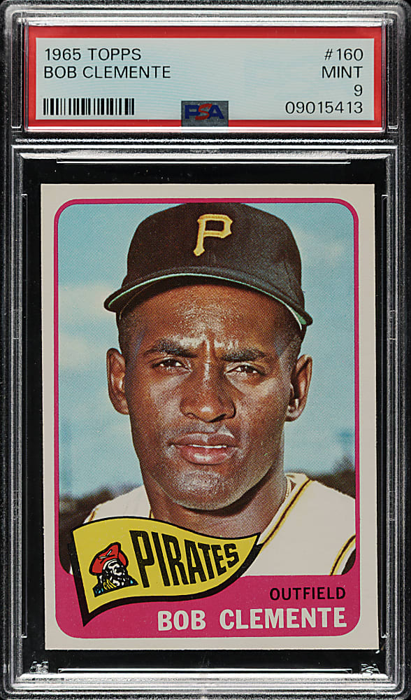 1965 Topps #160 Roberto Clemente PSA MINT 9 - Highest Graded!