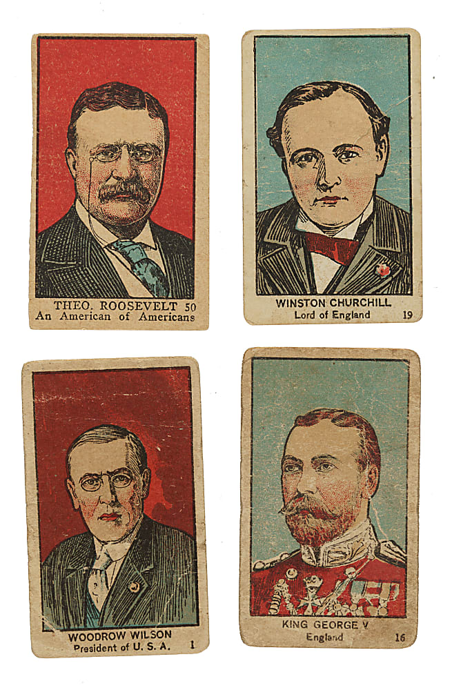 1920 W545 "Leaders, Scenes, Insignias" Near-Complete "Leaders" Subset (78/80) Plus One High Number