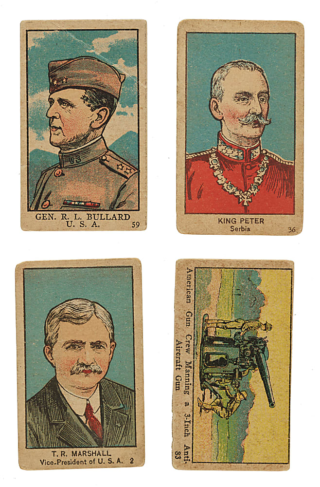 1920 W545 "Leaders, Scenes, Insignias" Near-Complete "Leaders" Subset (78/80) Plus One High Number