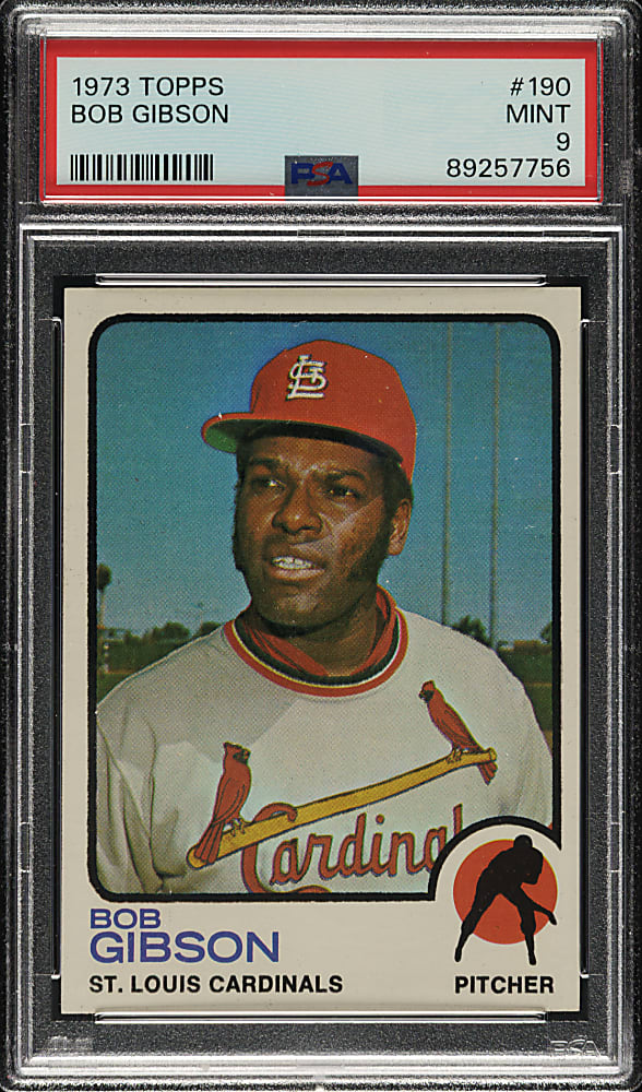 1973 Topps #190 Bob Gibson PSA MINT 9