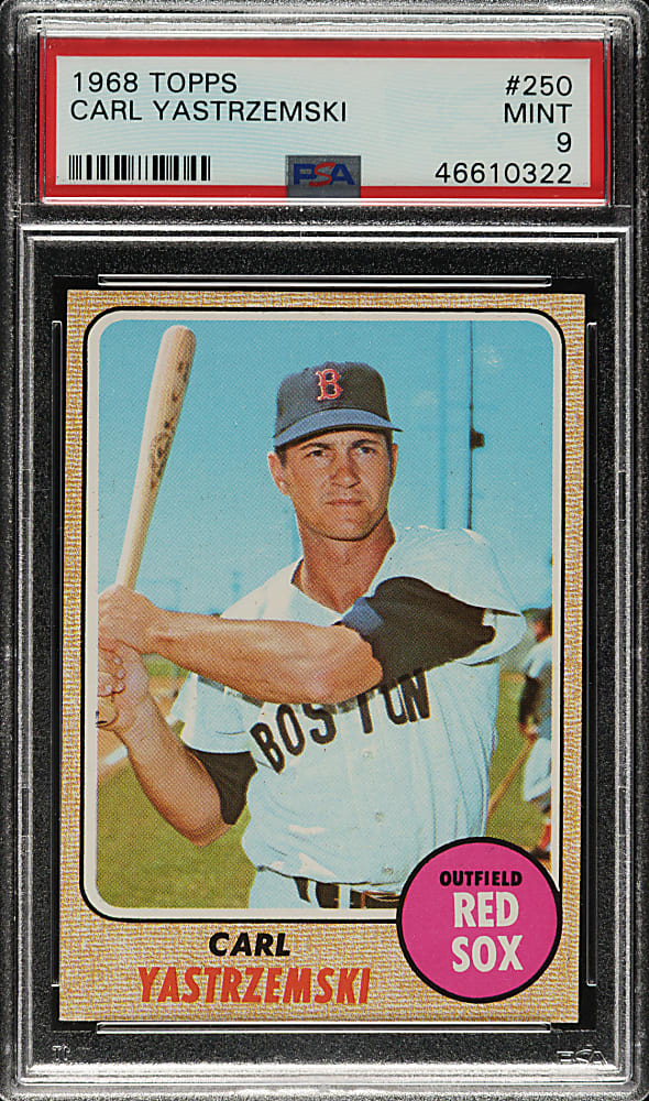 1968 Topps #250 Carl Yastrzemski PSA MINT 9
