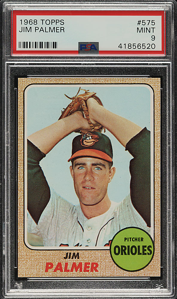 1968 Topps #575 Jim Palmer PSA MINT 9