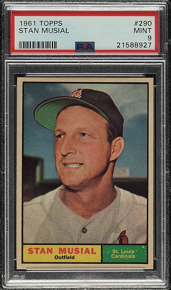 1961 Topps #290 Stan Musial PSA MINT 9