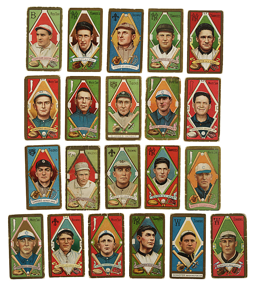 1911 T205 Gold Border American League Collection (21)