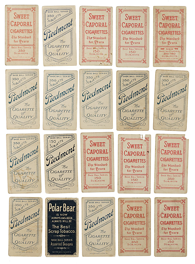 1909-1911 T206 White Border Collection (20)