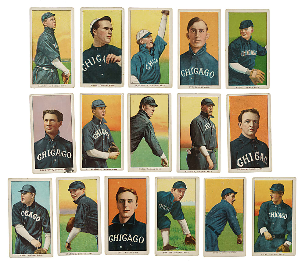 1909-1911 T206 White Border Chicago White Sox Collection (16)