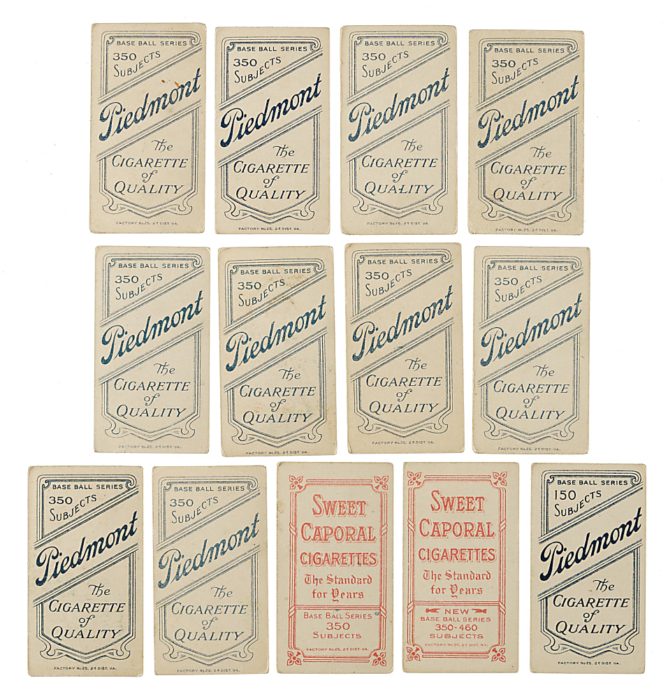 1909-1911 T206 White Border Cincinnati Reds Collection (13)