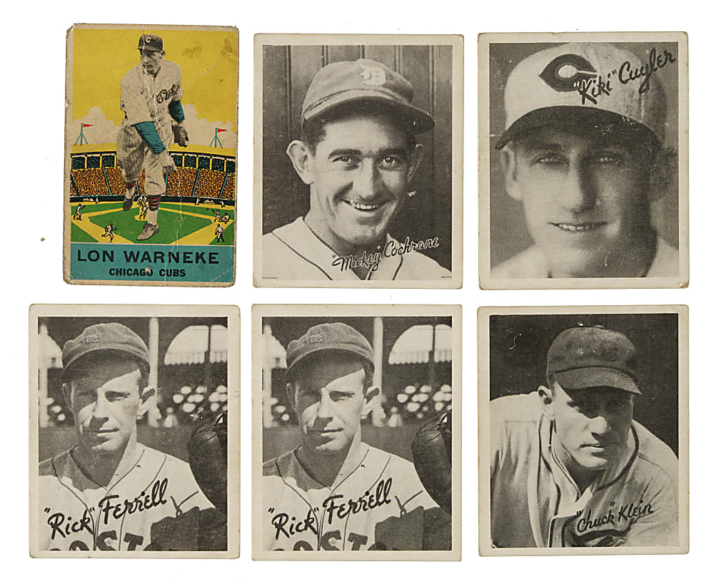 1933 to 1947 DeLong, Batter-Up and Goudey Collection (40) Including Mickey Cochrane, Lefty Grove and Rick Ferrell