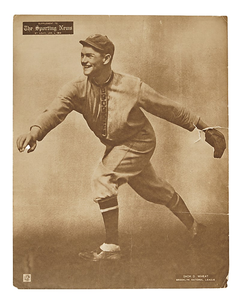 1909-1913 M101-2 Sporting News Supplement Zack Wheat
