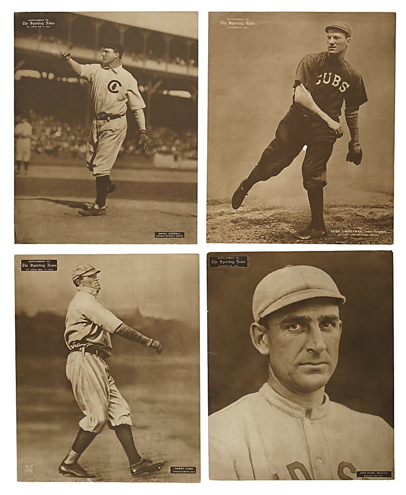 1909-1913 M101-2 Sporting News Supplements Collection (6)