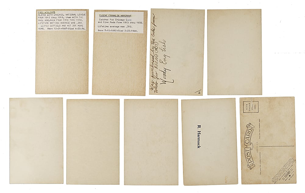 1928 Exhibits Collection (13) Including Joseph Sewell, David Bancroft, and Max Carey