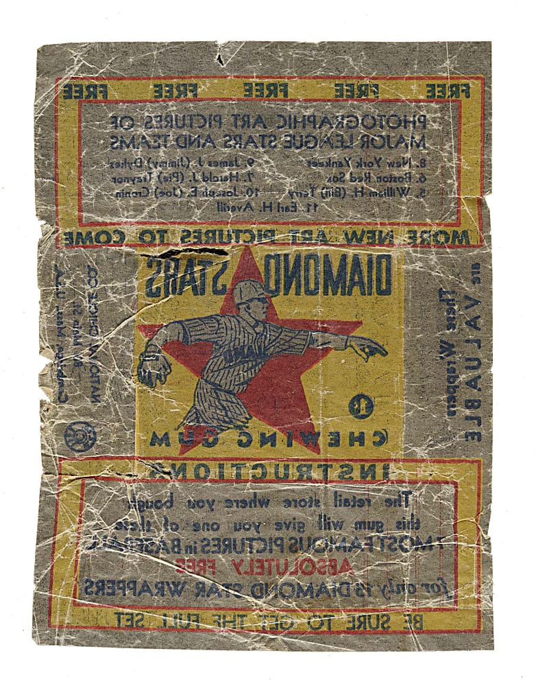 1934-1936 R327 Diamond Stars One-Cent Wrapper