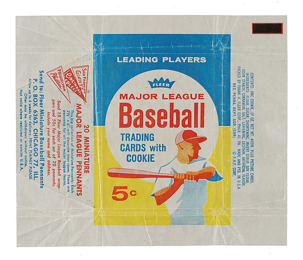1963 Fleer Five-Cent Wrapper