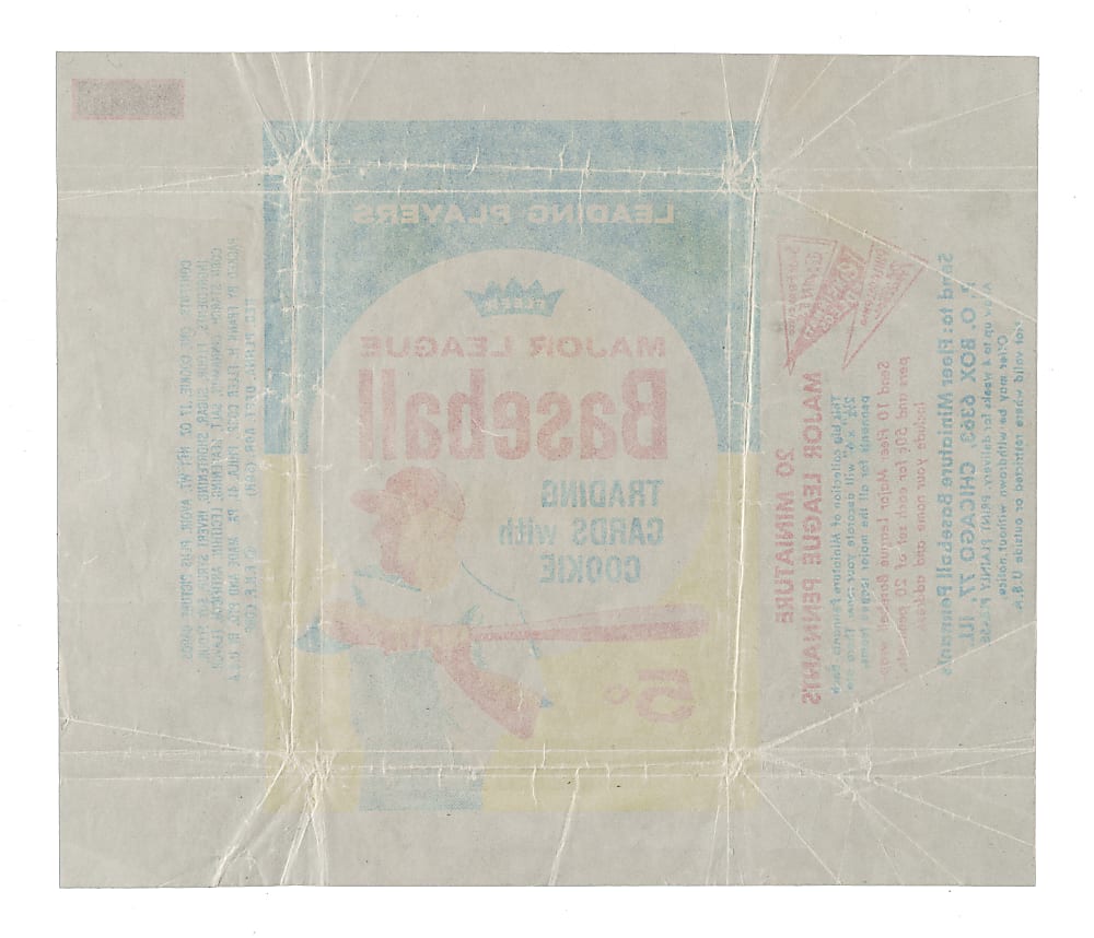 1963 Fleer Five-Cent Wrapper