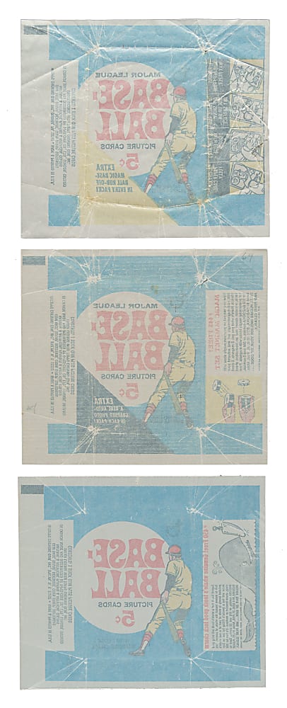 1969 Topps Five-Cent Wrapper Trio
