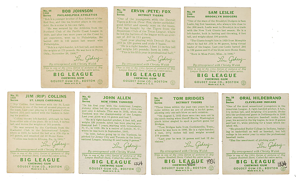 1934 R320 Goudey Collection (11)